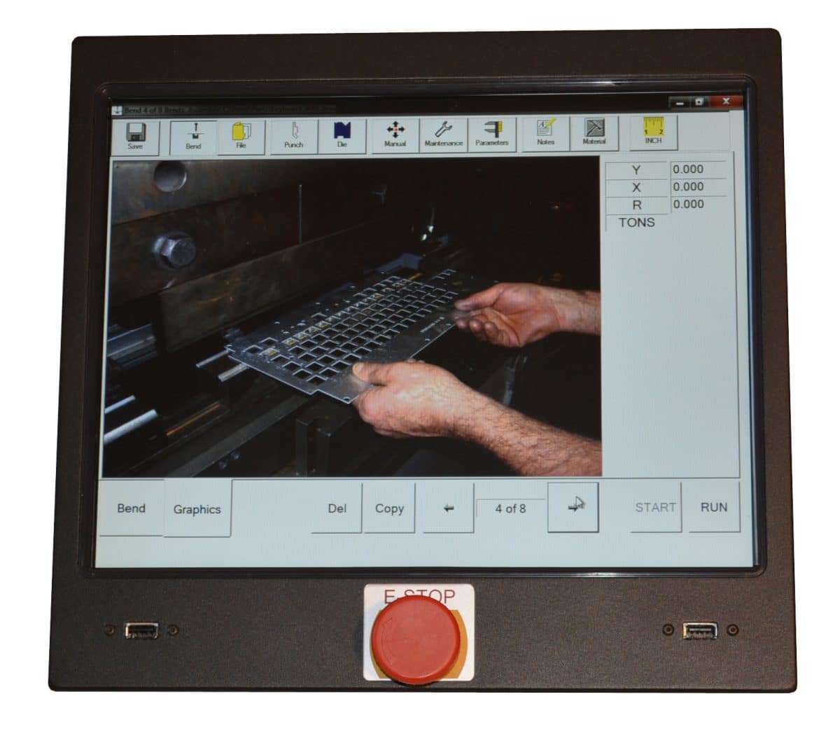 PC 800 CNC backgauge Control