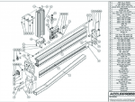 Premium Backgauge X Axis Extended Travel X Axis and R Axis Non-Motor Side Assembly