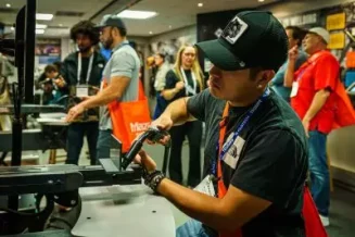 FABTECH 2024 product demonstration on exhibit floor